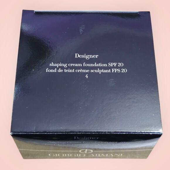 New Giorgio Armani Designer Shaping Cream Foundation SPF20 #4 30ml - Picture 3 of 3